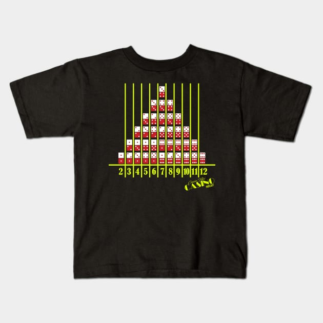 Cousin Vito's Casino Craps Chart shirt Kids T-Shirt by MakeLuckHappen